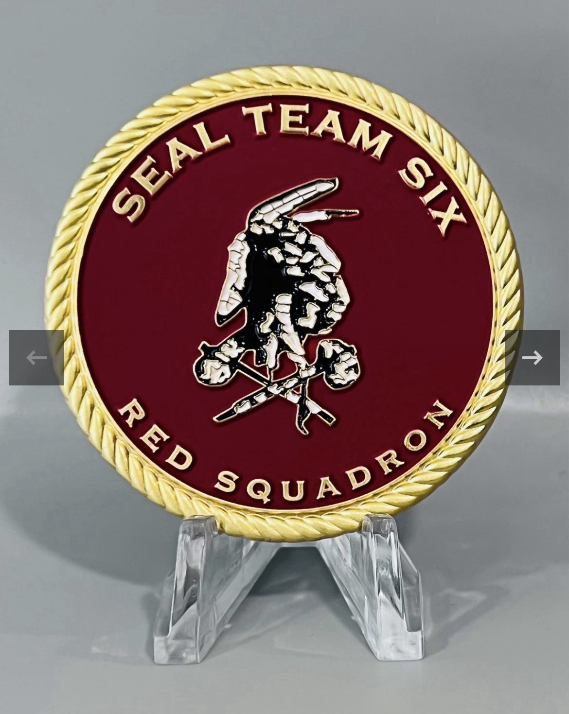 Robert J. O’Neill Navy SEAL Team Six Red Squadron Challenge Coin #467/911 LE