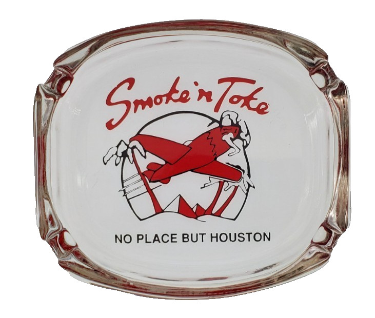 Vintage Marketing Ashtray / Smoke 'n Toke / Tobacco Store / Houston Texas TX