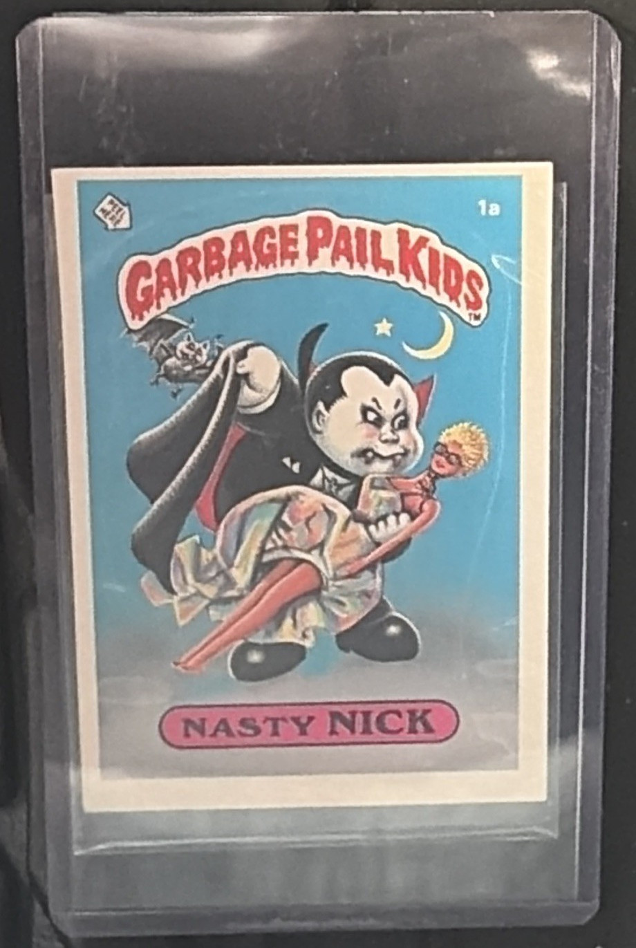 Topps 1985 Garbage Pail Kids Series 1 Nasty Nick 1a Sticker Trading Card