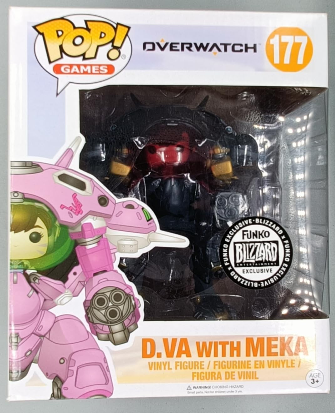 Funko POP Games Overwatch D.Va with MEKA #177 [Carbon Fiber] Exclusive