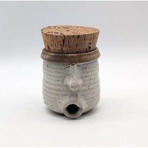 Vtg Studio Pottery Face Pencil Sharpener 3.5