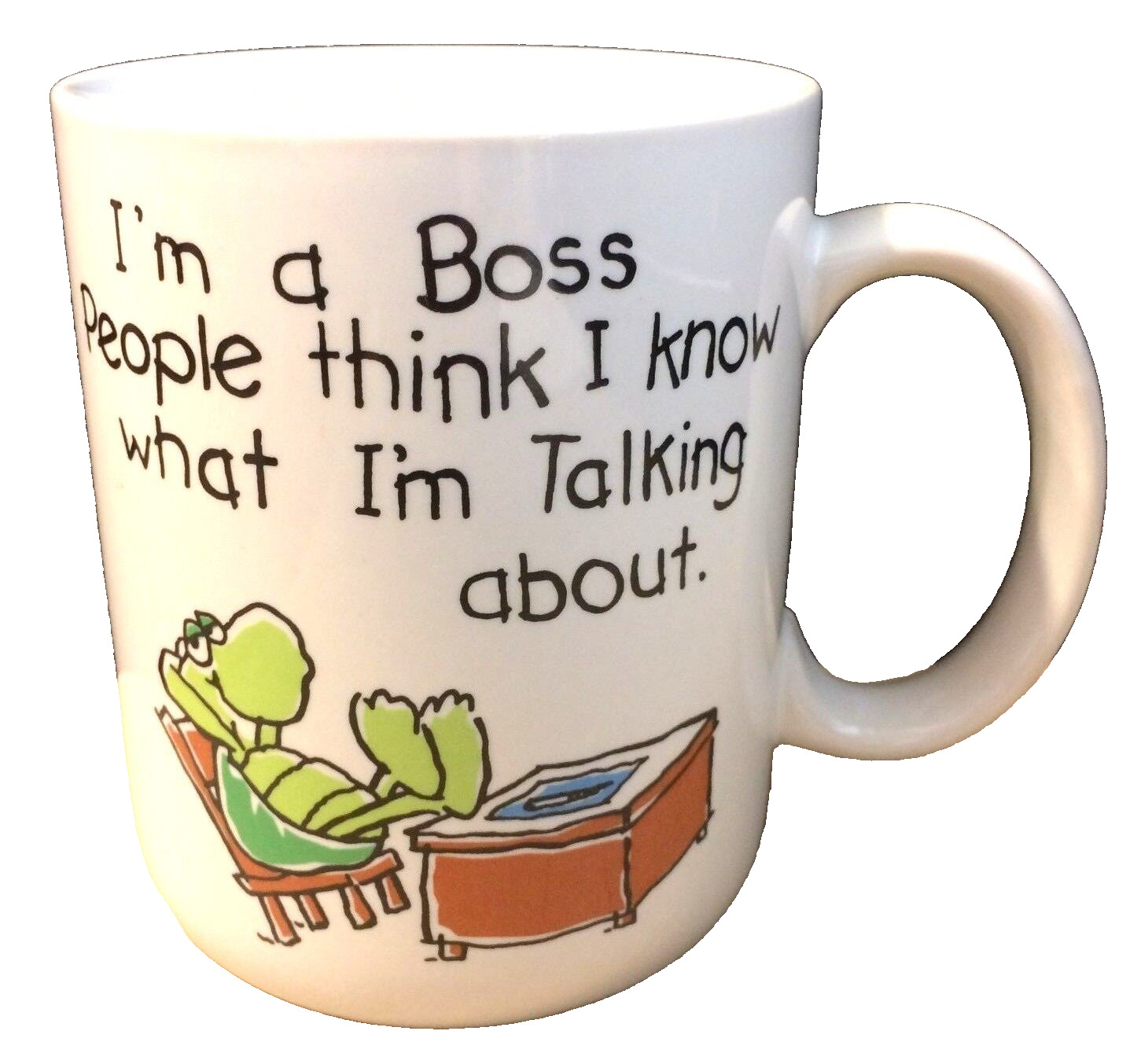 Vintage Shoebox Greetings Coffee Cup Mug For The Boss 1988