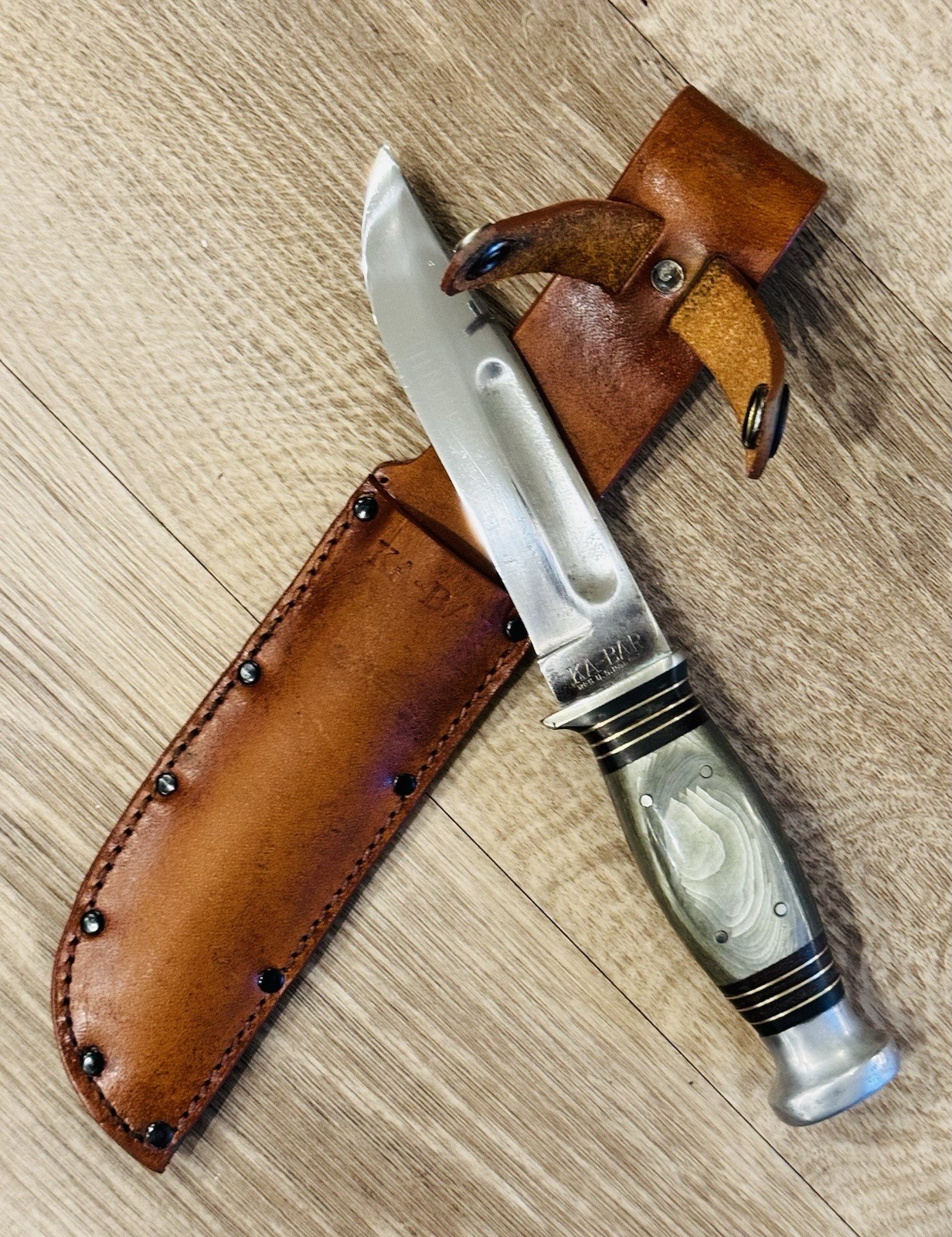 KA-BAR/ Union Cutlery Vintage Celluloid Handle ( Rare- Beautiful)