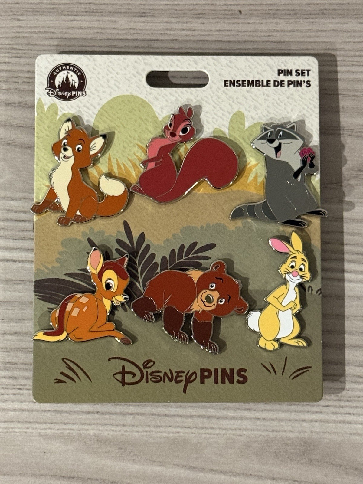 Disney Parks Trading Pins Animal Friends Bambi Koda Fox Rabbit Meeko Set Of 6