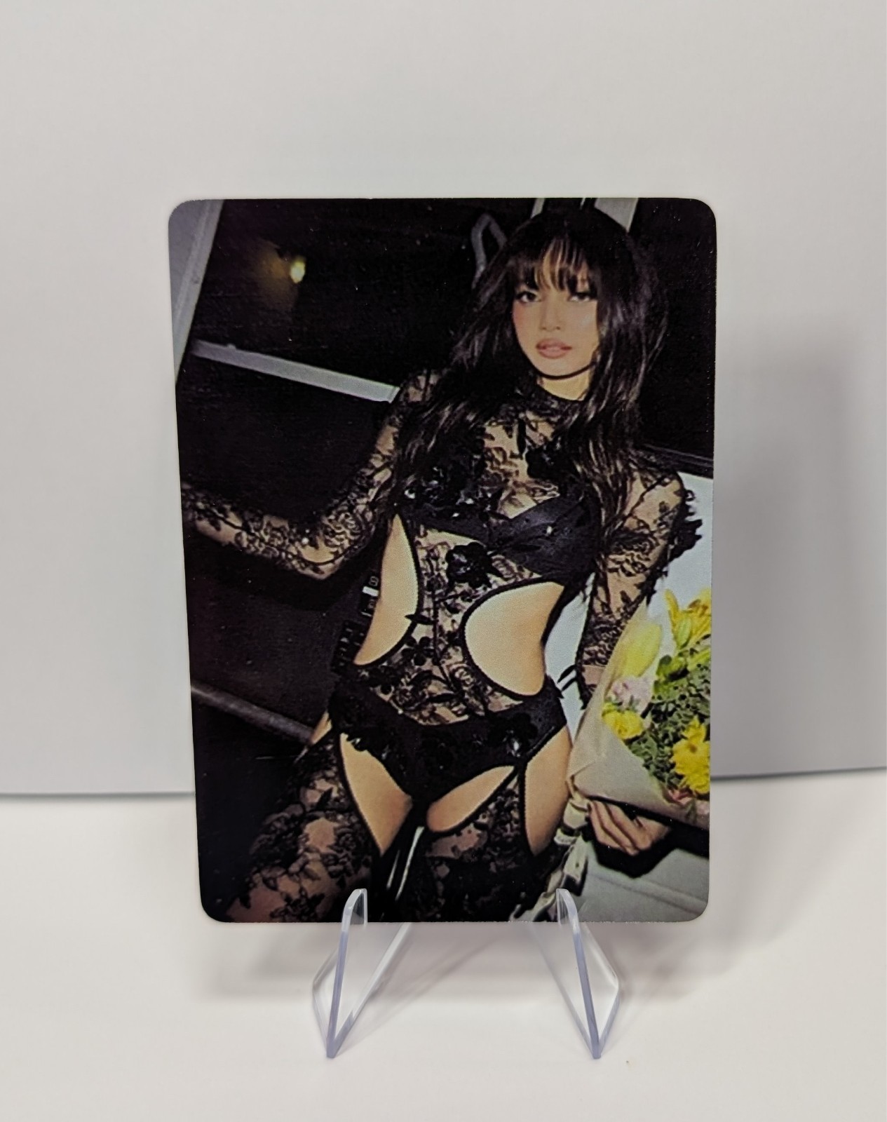LISA BLACKPINK Moon Star KPOP Girl Photo Goddess Idol Card Lace