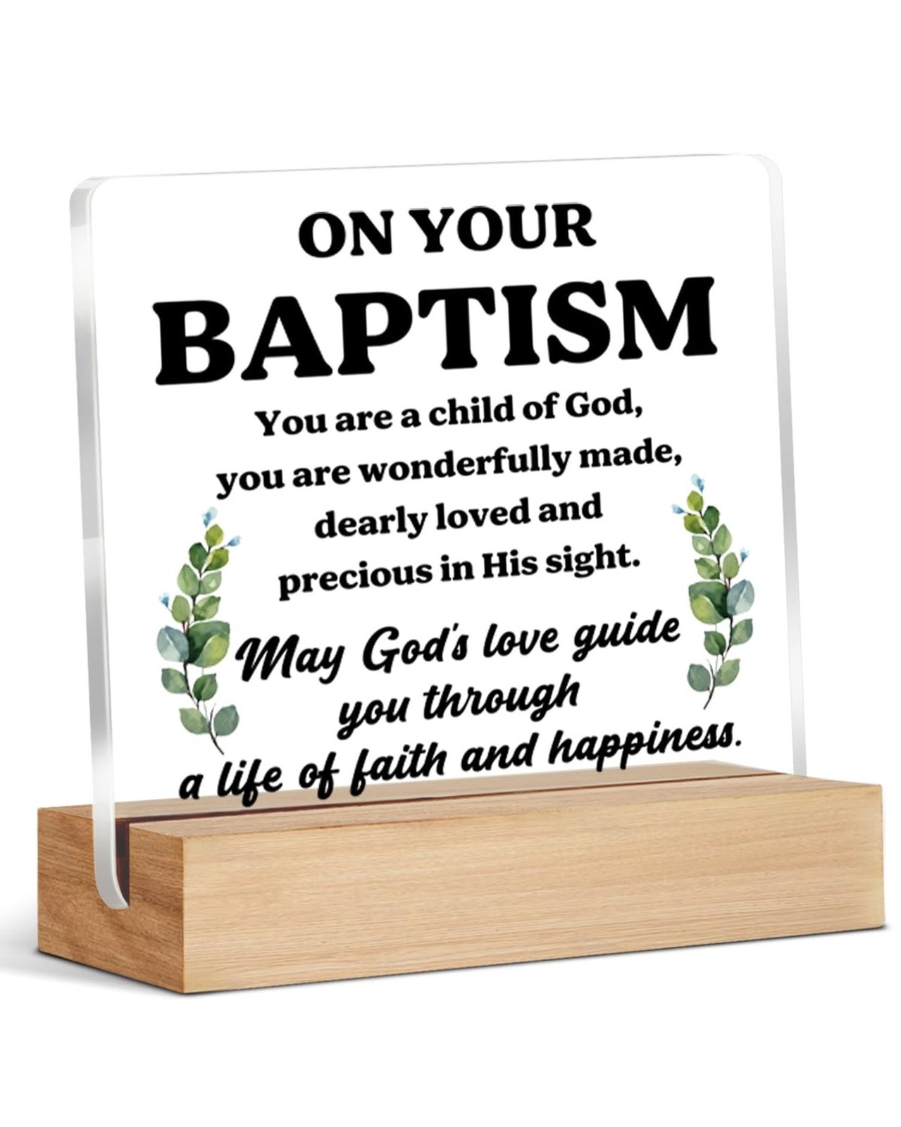 Baptism Gifts for Boys Girls, Christening Acrylic Plaque Gift for Women Men, ... Baptism Gifts for Boys Girls, Christening Acrylic Plaque Gift for Women Men, ...