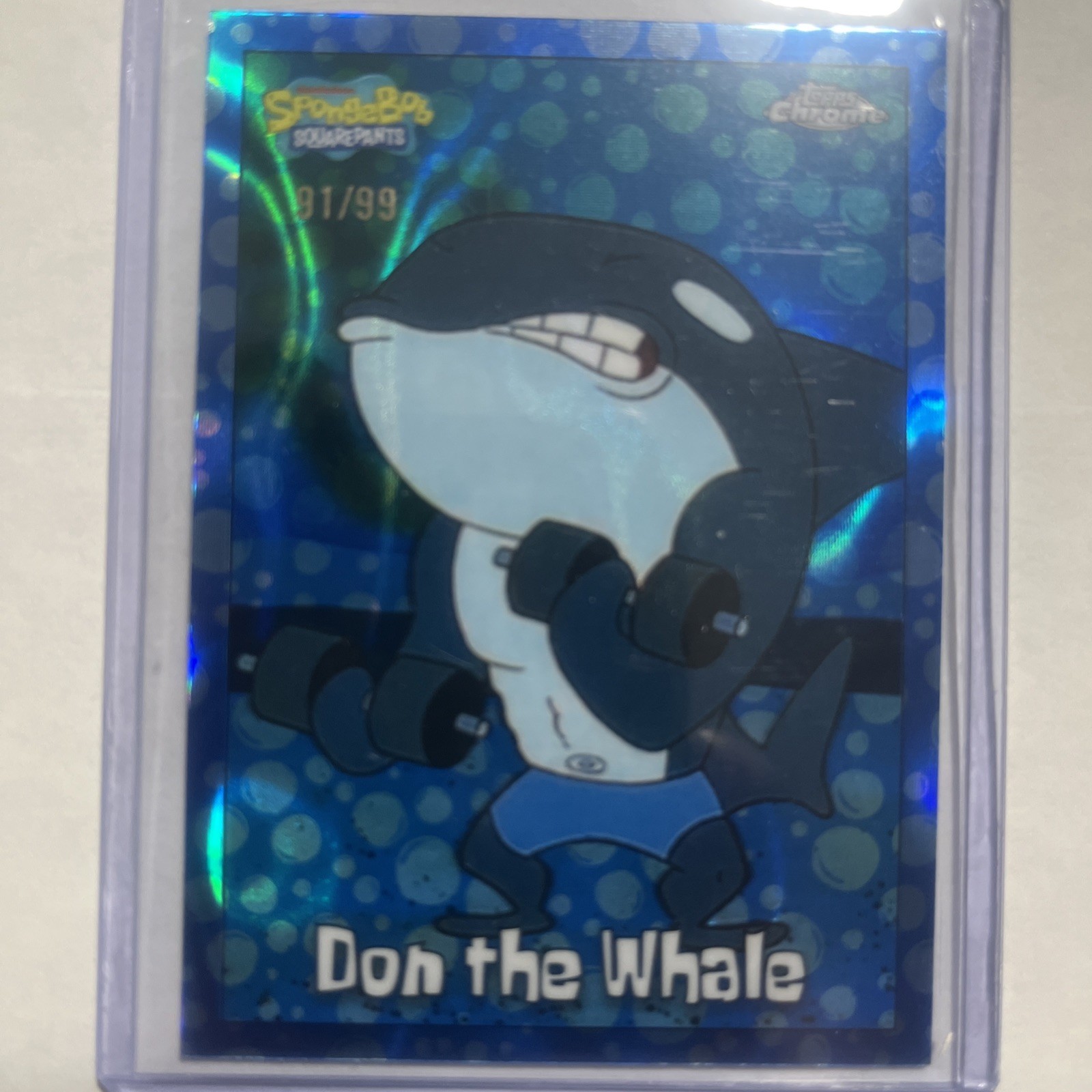 2025 Topps Chrome SpongeBob Don The Whale Bubblefractor /99