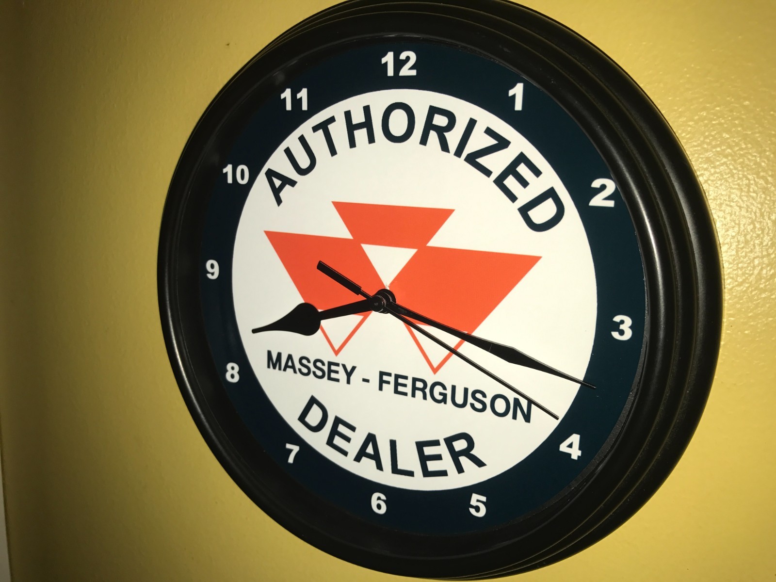 Massey Ferguson AuthDealer Farm Tractor Barn Garage Man Cave Clock Retro Sign Massey Ferguson AuthDealer Farm Tractor Barn Garage Man Cave Clock Retro Sign