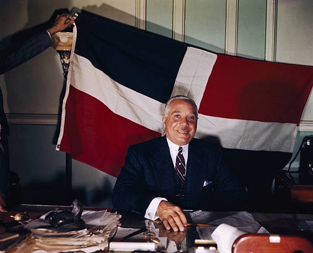Rafael L M Trujillo President Dominican Republic this photo 1948 Old Photo