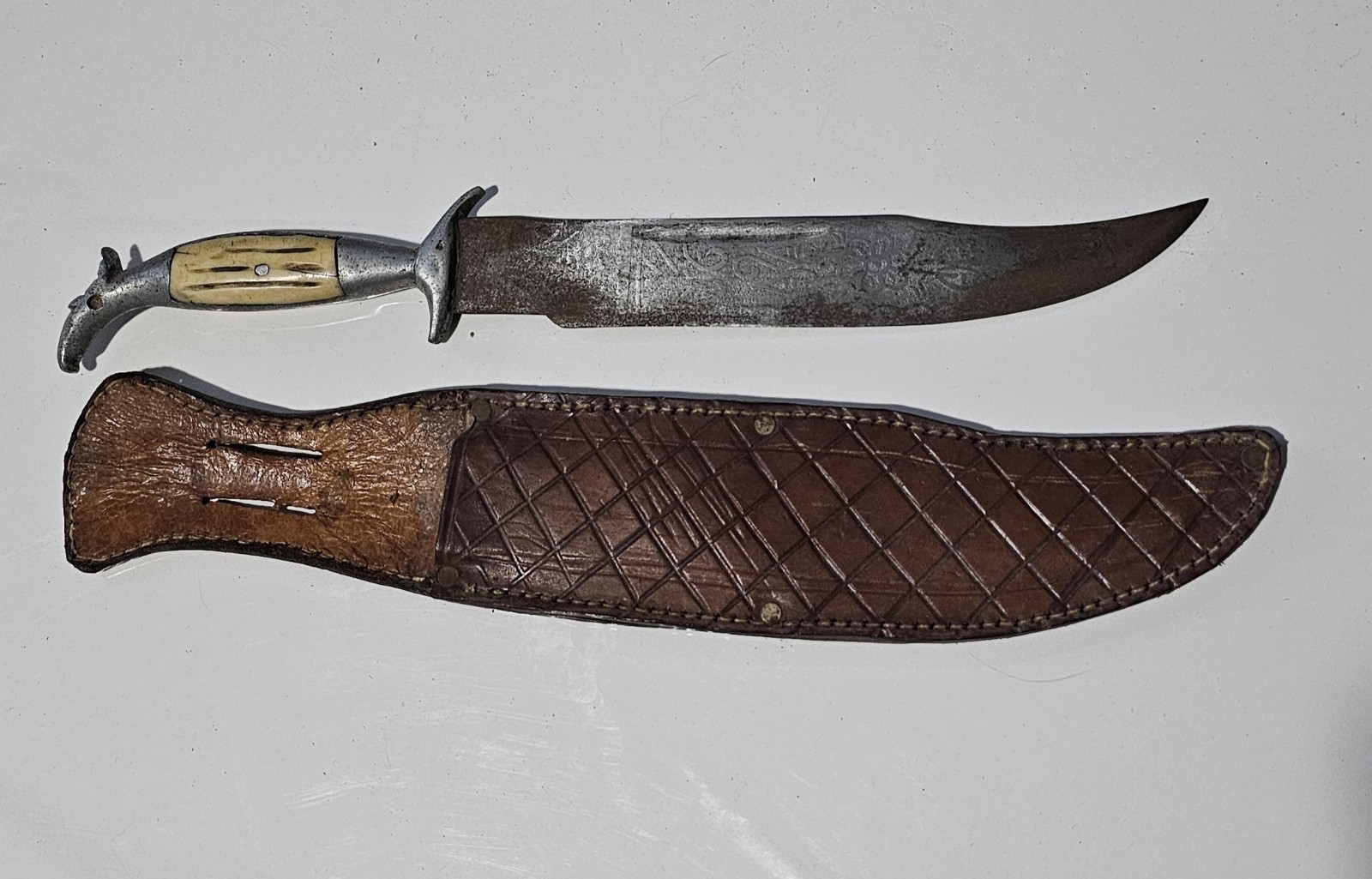 Mexican Oaxaca Eagle Head Knife 9¼\