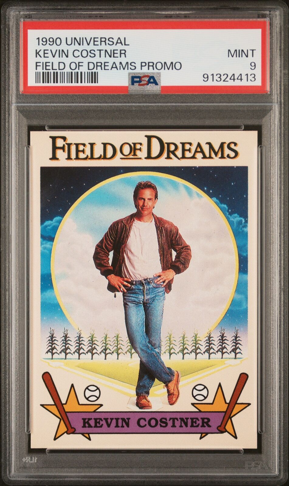 1990 Field Of Dreams Universal Promo Kevin Costner PSA 9 Mint Card