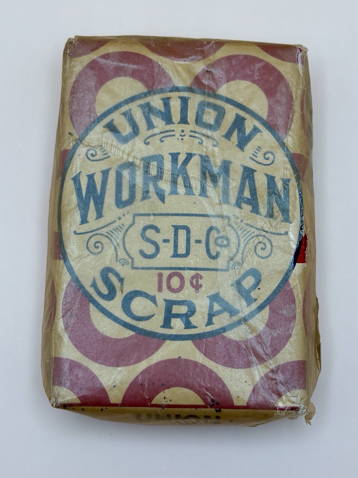 Rare 1920’s Unopened Wax Pack Scrap Union Workman Tobacco Scotten Dillon Co