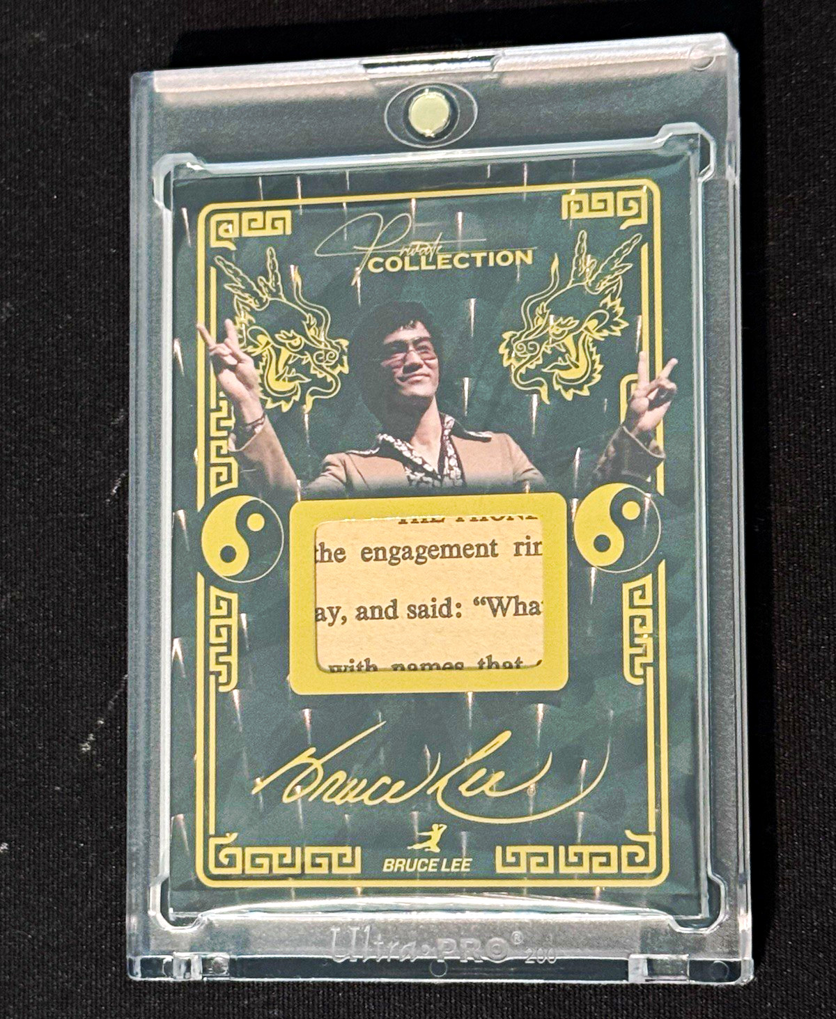 2025 Bruce Lee Private Collection – 1/1 Authentic Relic Card