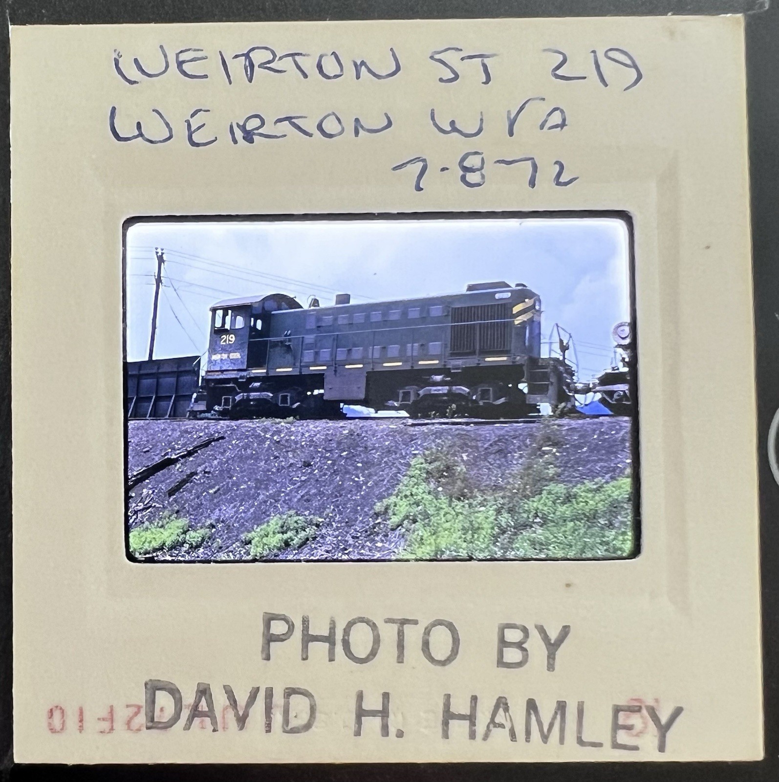 Vint. 1972 35mm Train/Railroad Slide 219, Weirton Steel, Weirton, West Virginia
