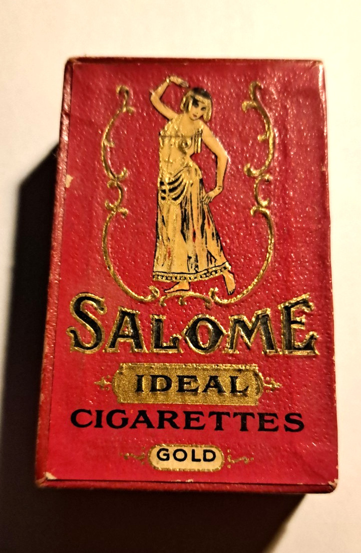Vintage Salome Ideal Gold Cigarette Box