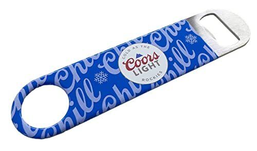 Coors Light Holiday Chill Beer Bottle Opener Metal Barkey Vinyl Wrapped
