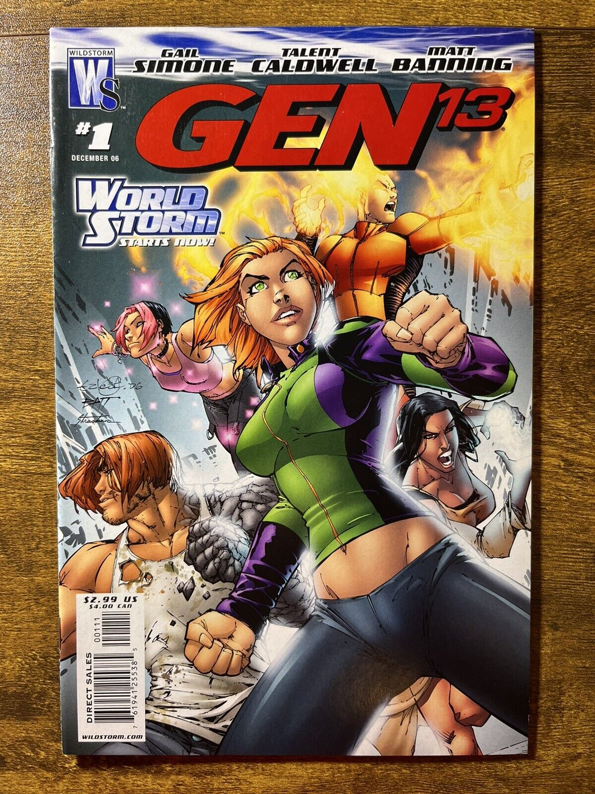 GEN 13 #1 GORGEOUS TALENT CALDWELL COVER FAIRCHILD DC WILDSTORM 2006 B