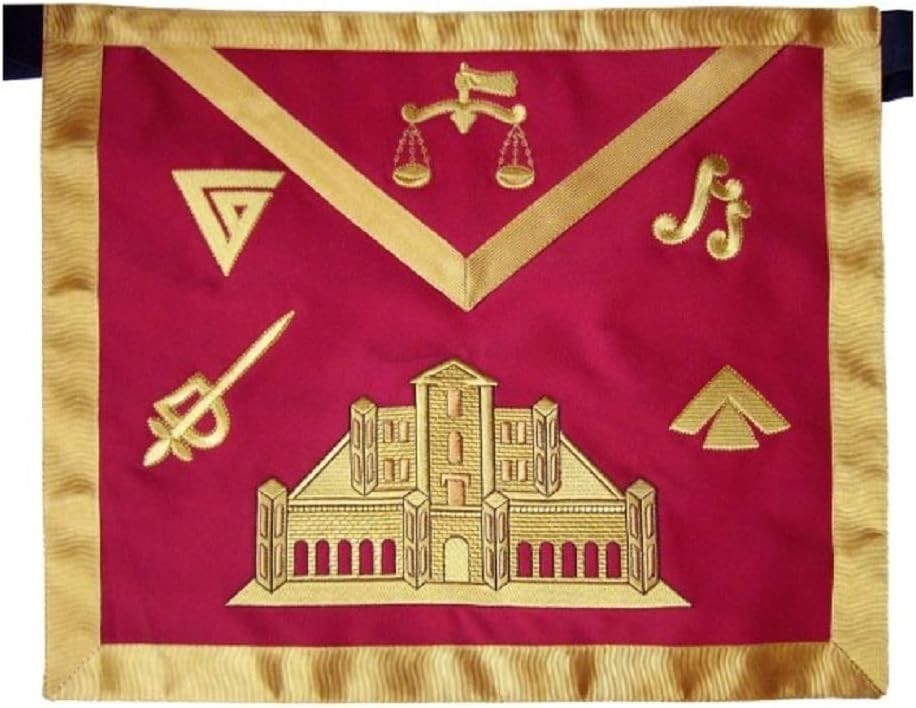 Masonic Fraternal Scottish Rite 16th Degree Prince of Jerusalem Regalia Apron