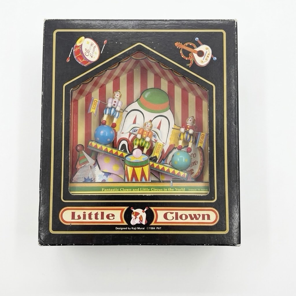 Vintage Sankyo Little Clown Fantastic Circus Music Box Koji Murai In Box 1994