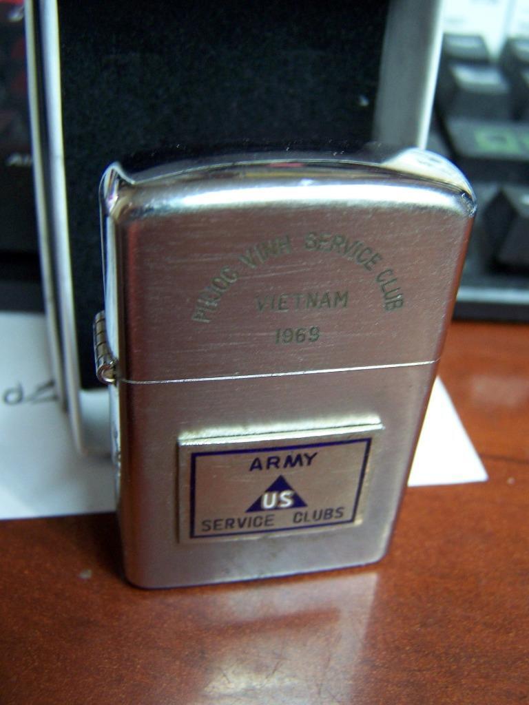 Rare Vulcan Cigarette Lighter Vietnam Mint Phuoc Vietnam 1969 Army Service Club
