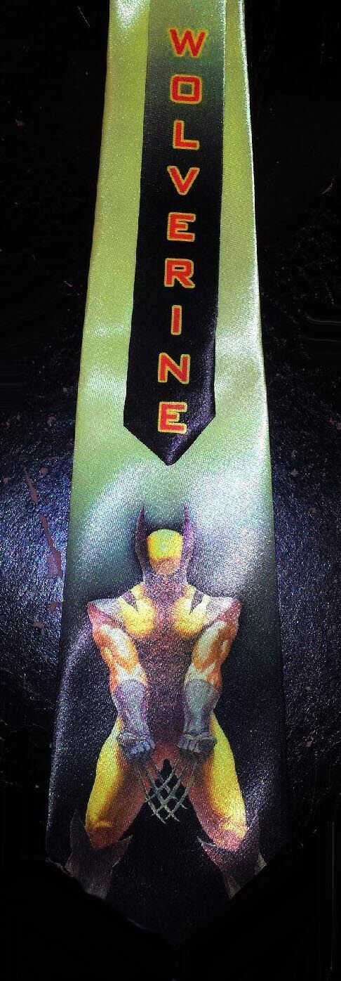 L@@K The Wolverine satin Necktie - X men