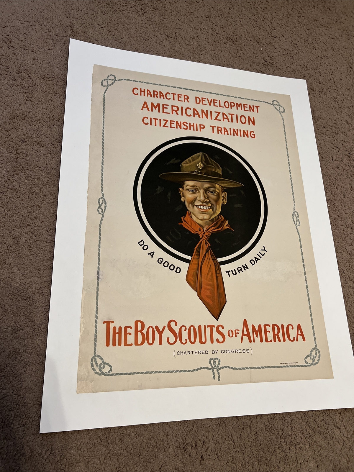 Norman Rockwell Boy Scouts of America 1930s Poster