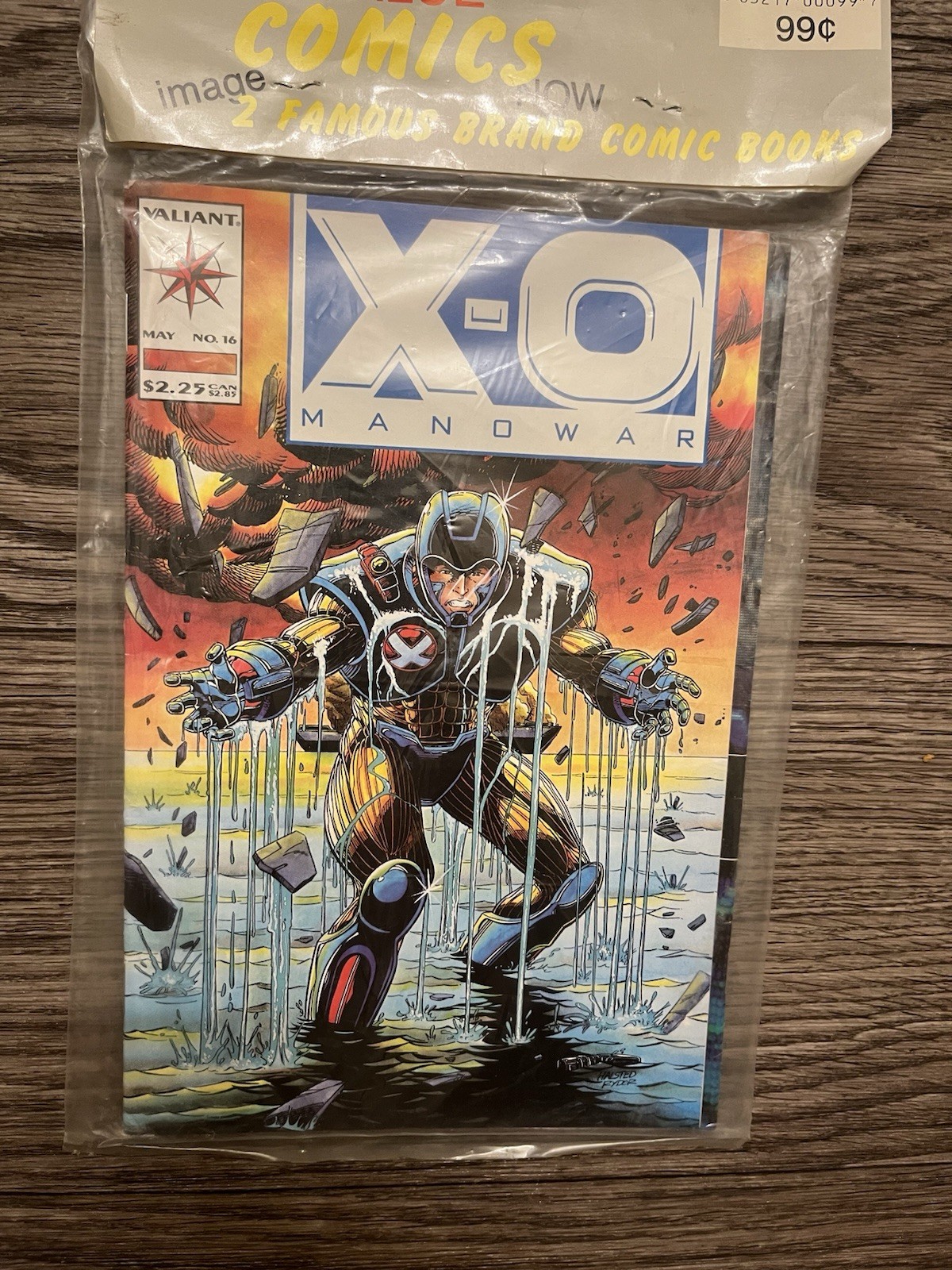 Vintage Sealed 1993 Valiant Comics 2 Pack X-O Manowar #16 Bloodshot #4