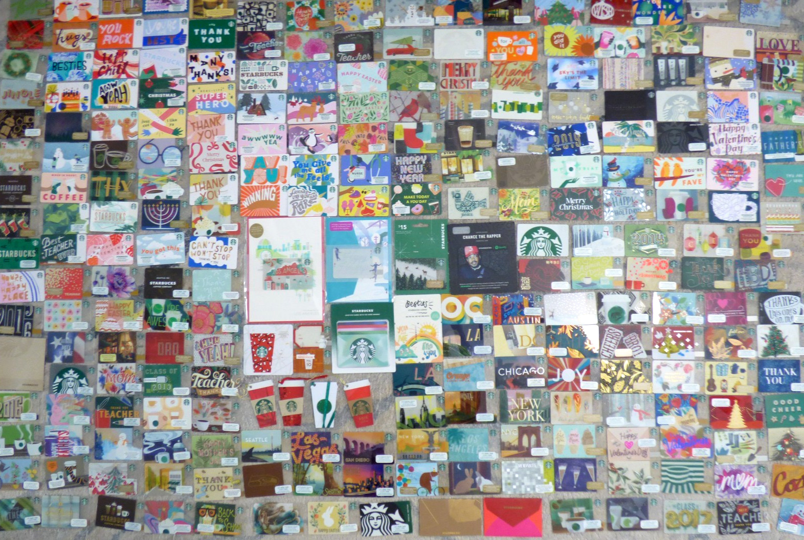 STARBUCKS Gift Card Collection - Huge LOT of 247 Diff - Each Pictured - No Value
