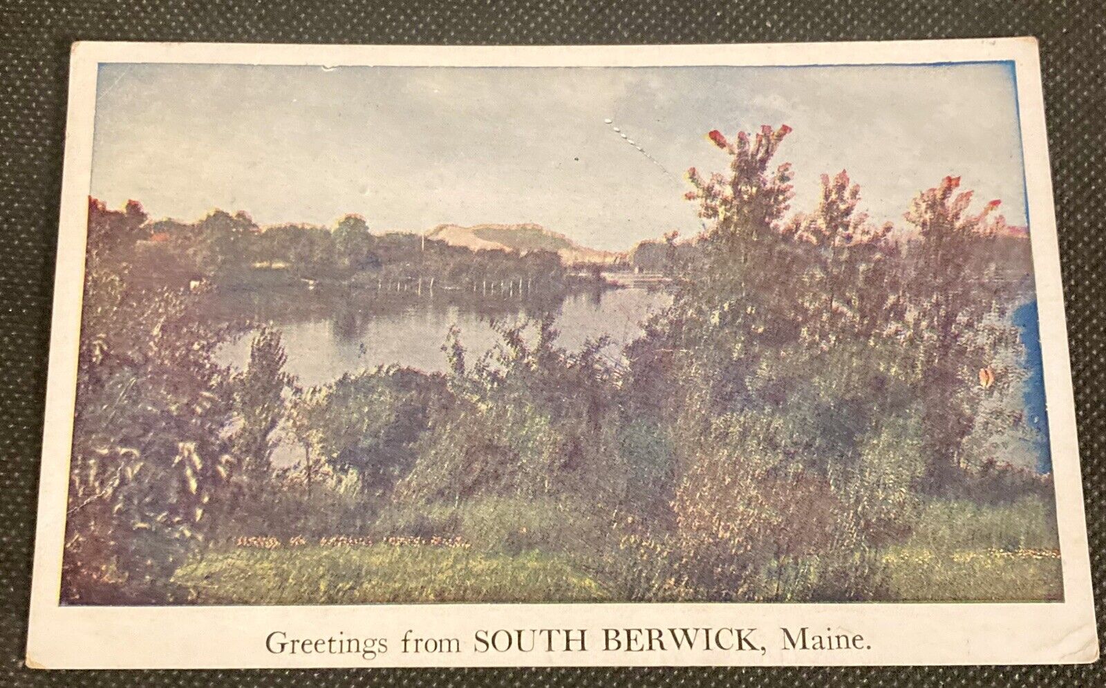 South Berwick, ME Vintage 1920's Postcard Scenic View