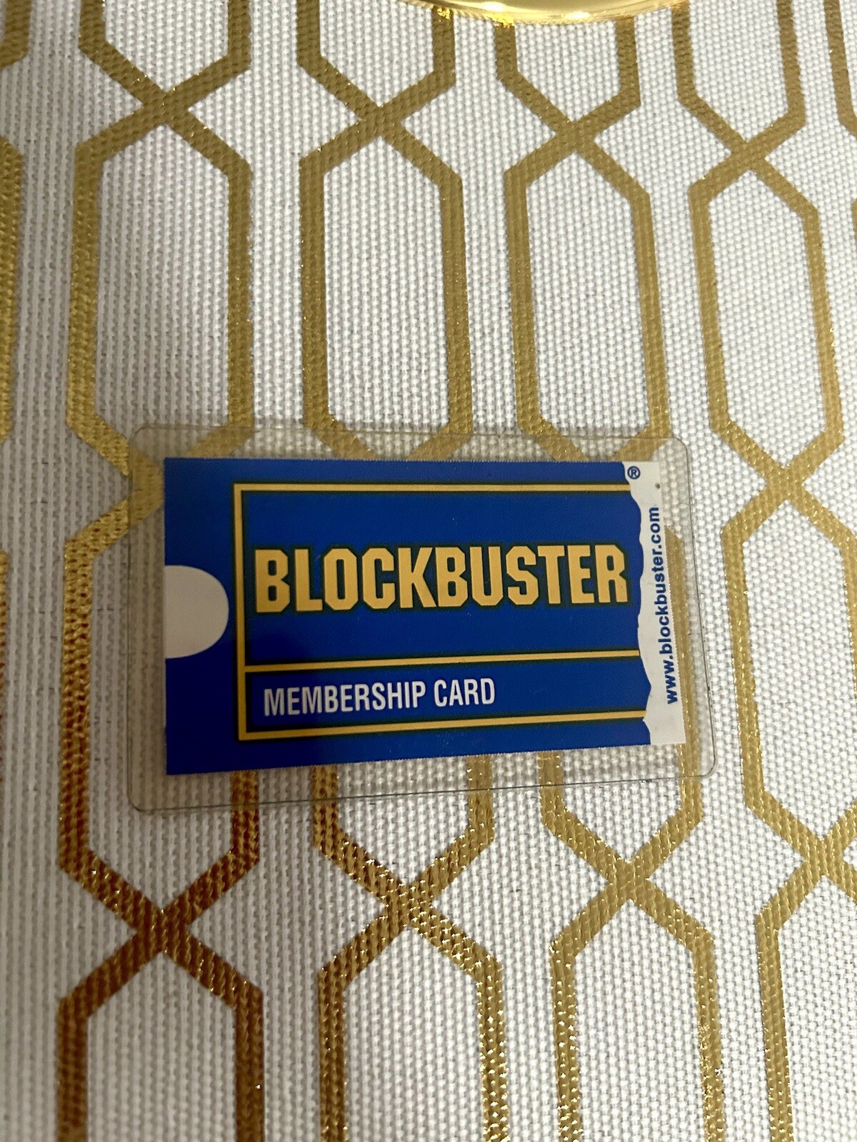 Blockbuster Vintage Laminated Membership Card Houston, TX Westheimer