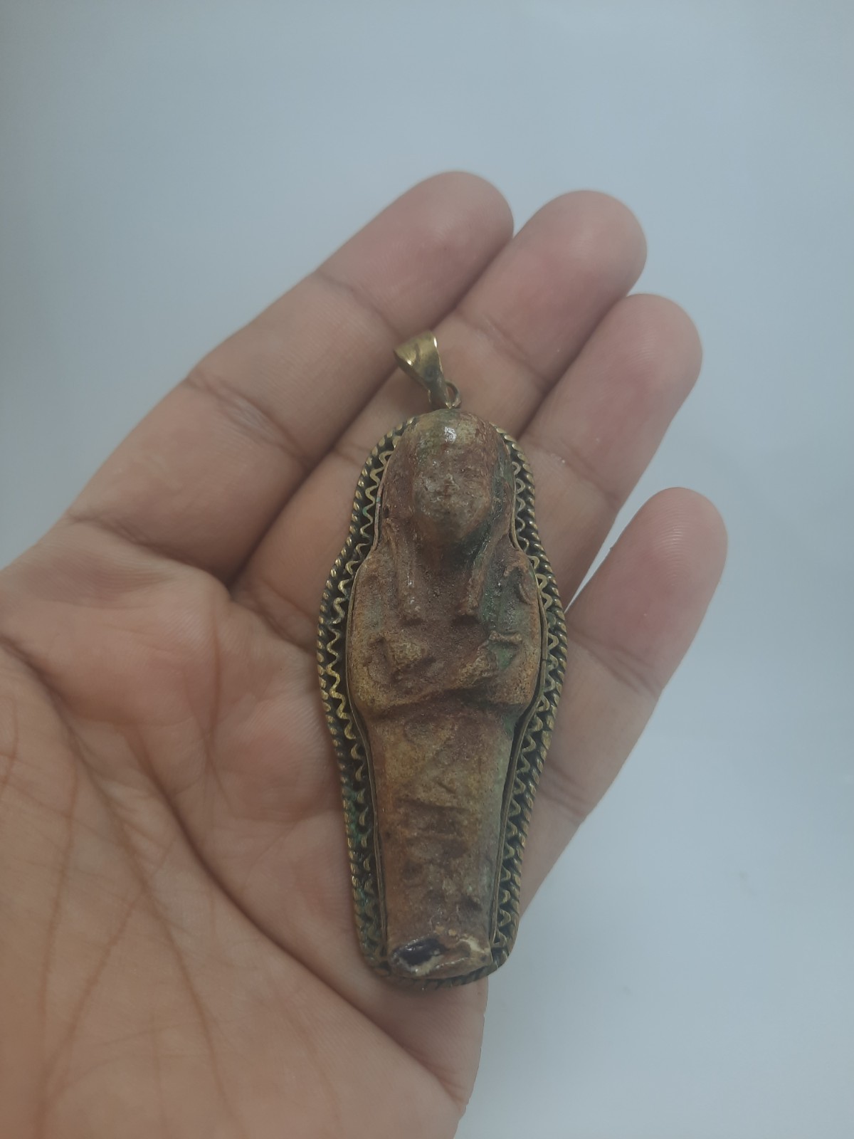 RARE ANCIENT EGYPTIAN ANTIQUE Ushabti Stone Amulet Pendant Style Tomb