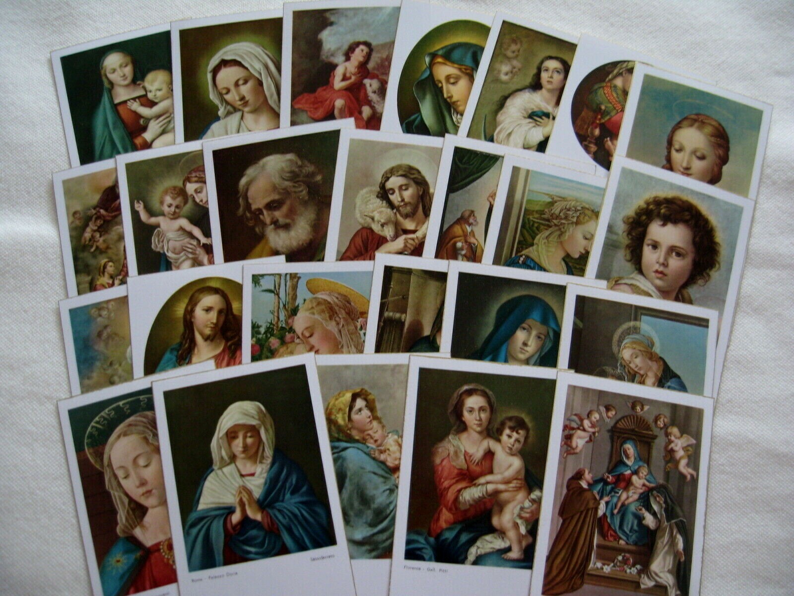 Vintage Impressive 25 Catholic HOLY CARDS Traditional Religious Masterpieces#S13