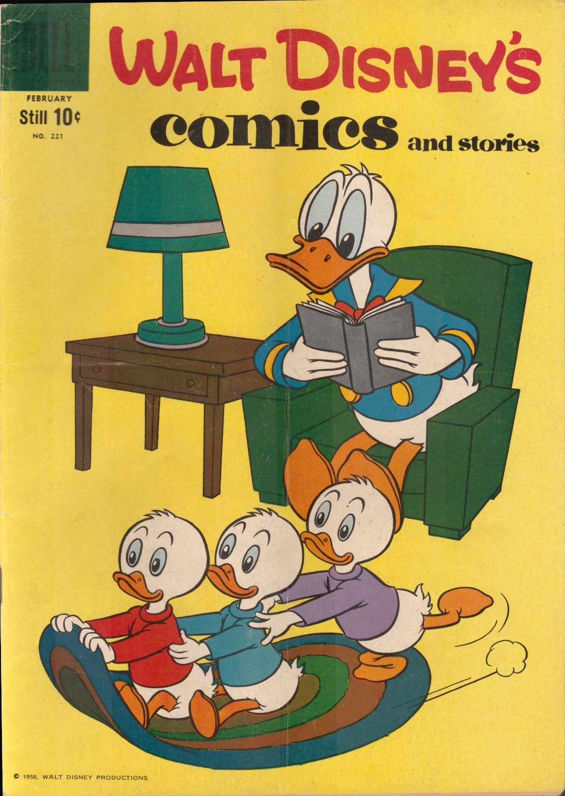 53223: DELL COMICS WALT DISNEY\'S COMICS AND STORIES #221 VG Grade