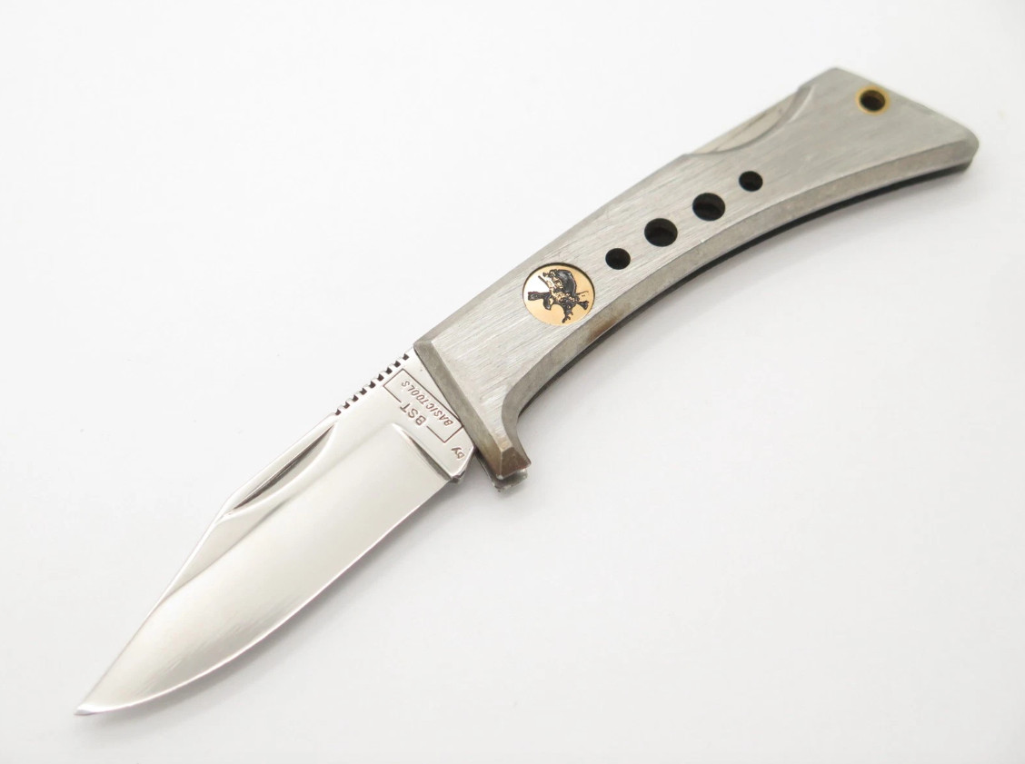 Vintage 80s BST Nakamura Seki Japan Lockback Folding Pocket Knife (Unfinished) Vintage 80s BST Nakamura Seki Japan Lockback Folding Pocket Knife (Unfinished)