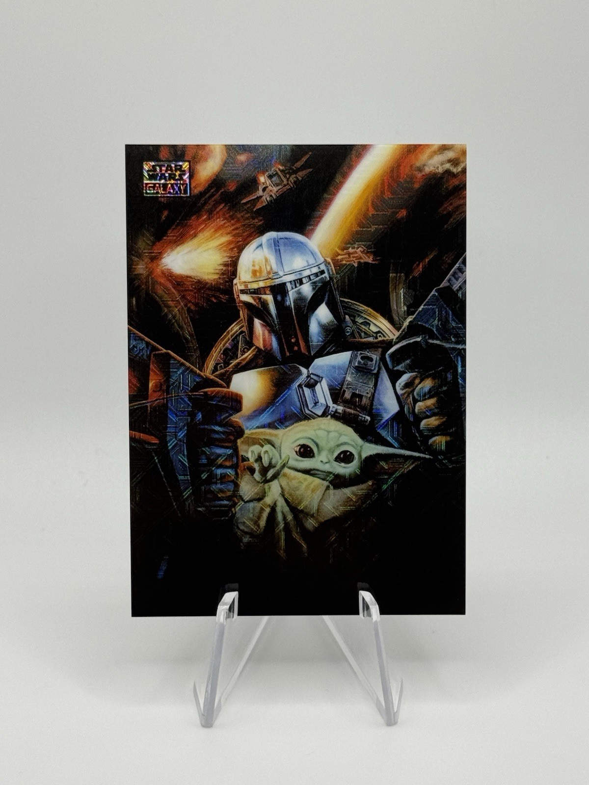 2026 Topps Star Wars Galaxy The Mandalorian’s Escape Mojo Refractor /50 #1