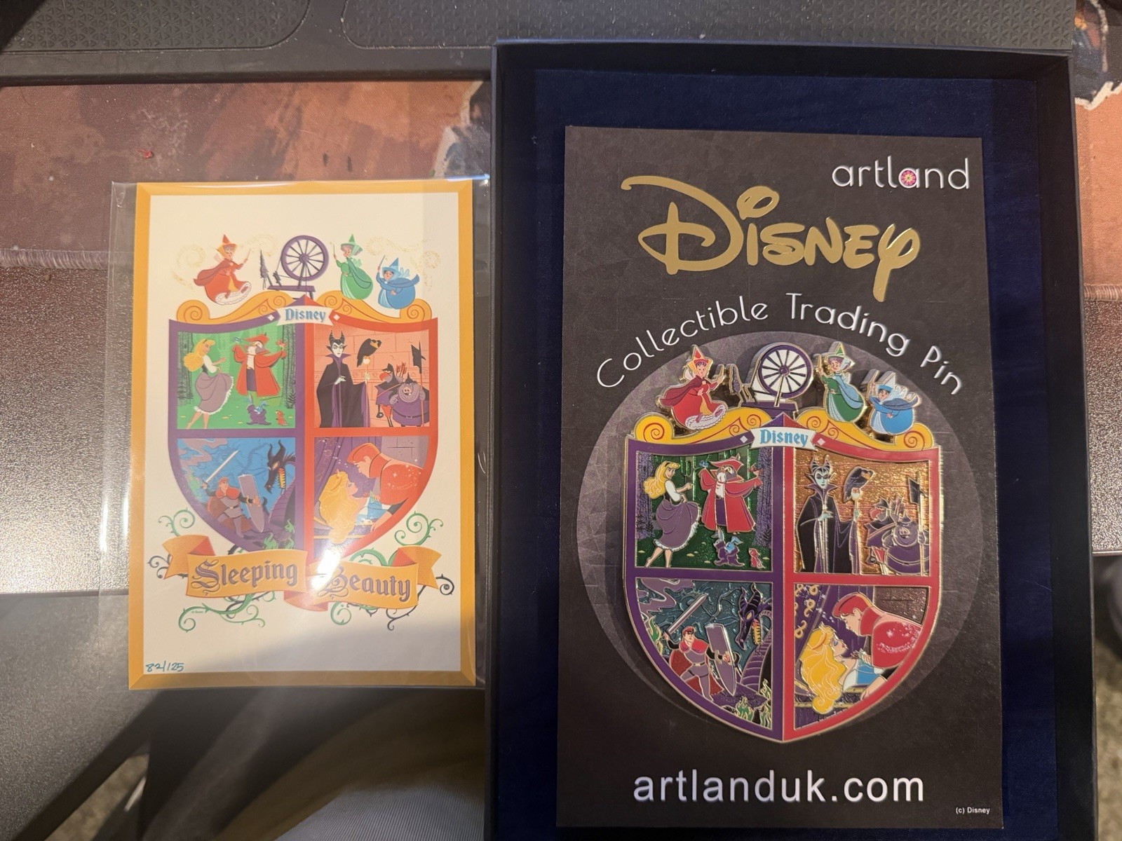 Artland Disney - Sleeping Beauty Crest Pin LE 125