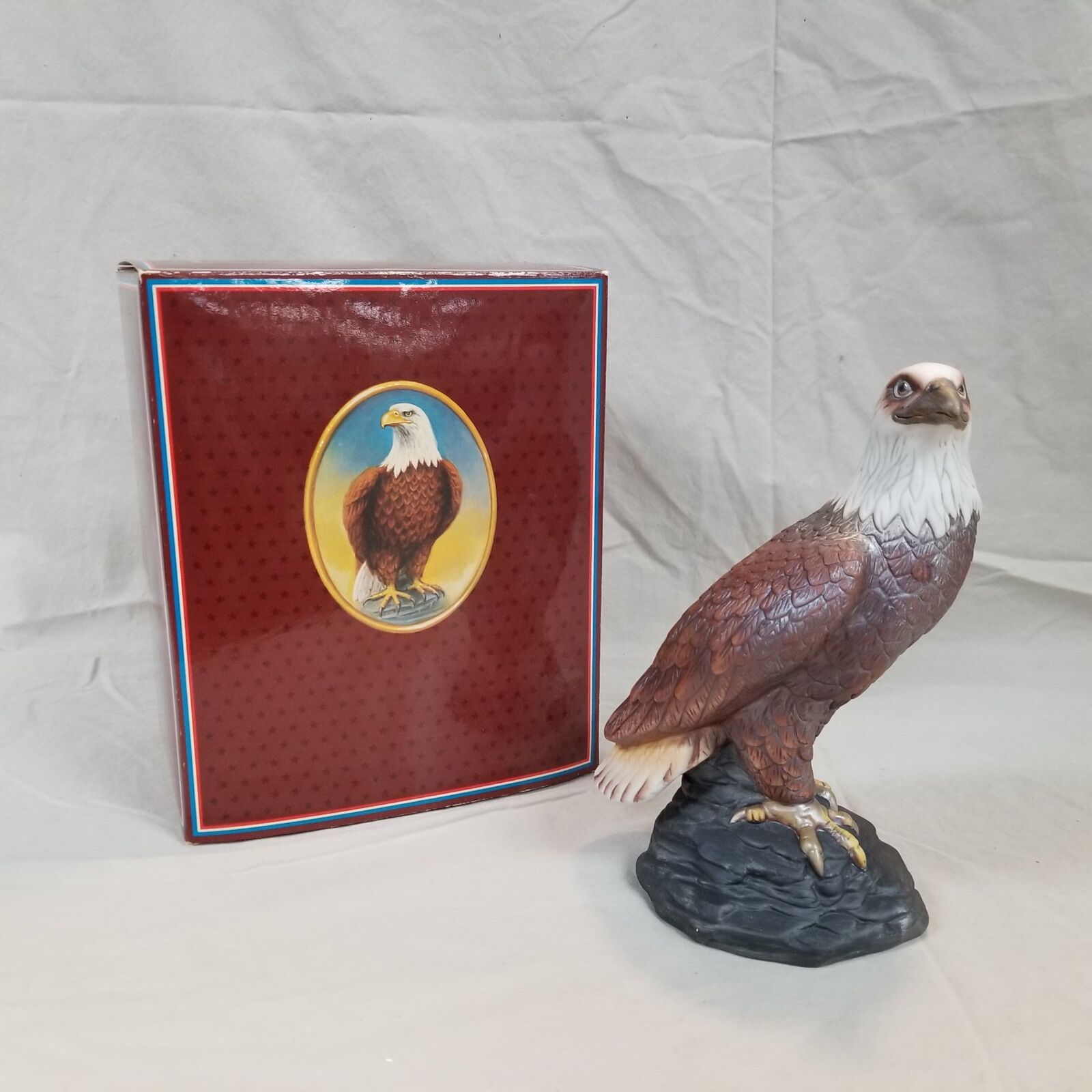 Vintage 1982 Pride Of America Avon Bald Eagle Figurine w/ Box