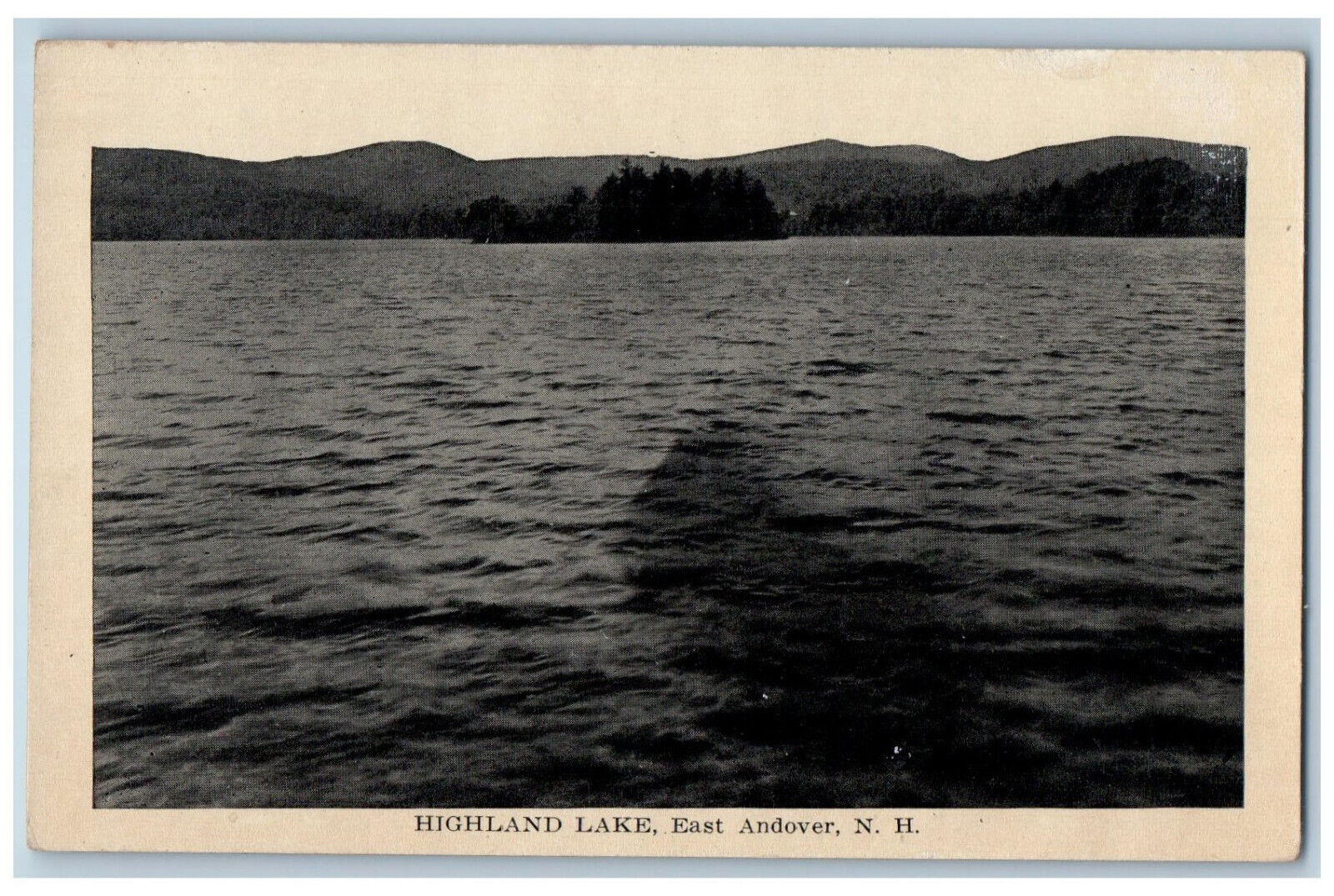 c1940's Highland Lake East Andover New Hampshire NH Vintage Unposted Postcard