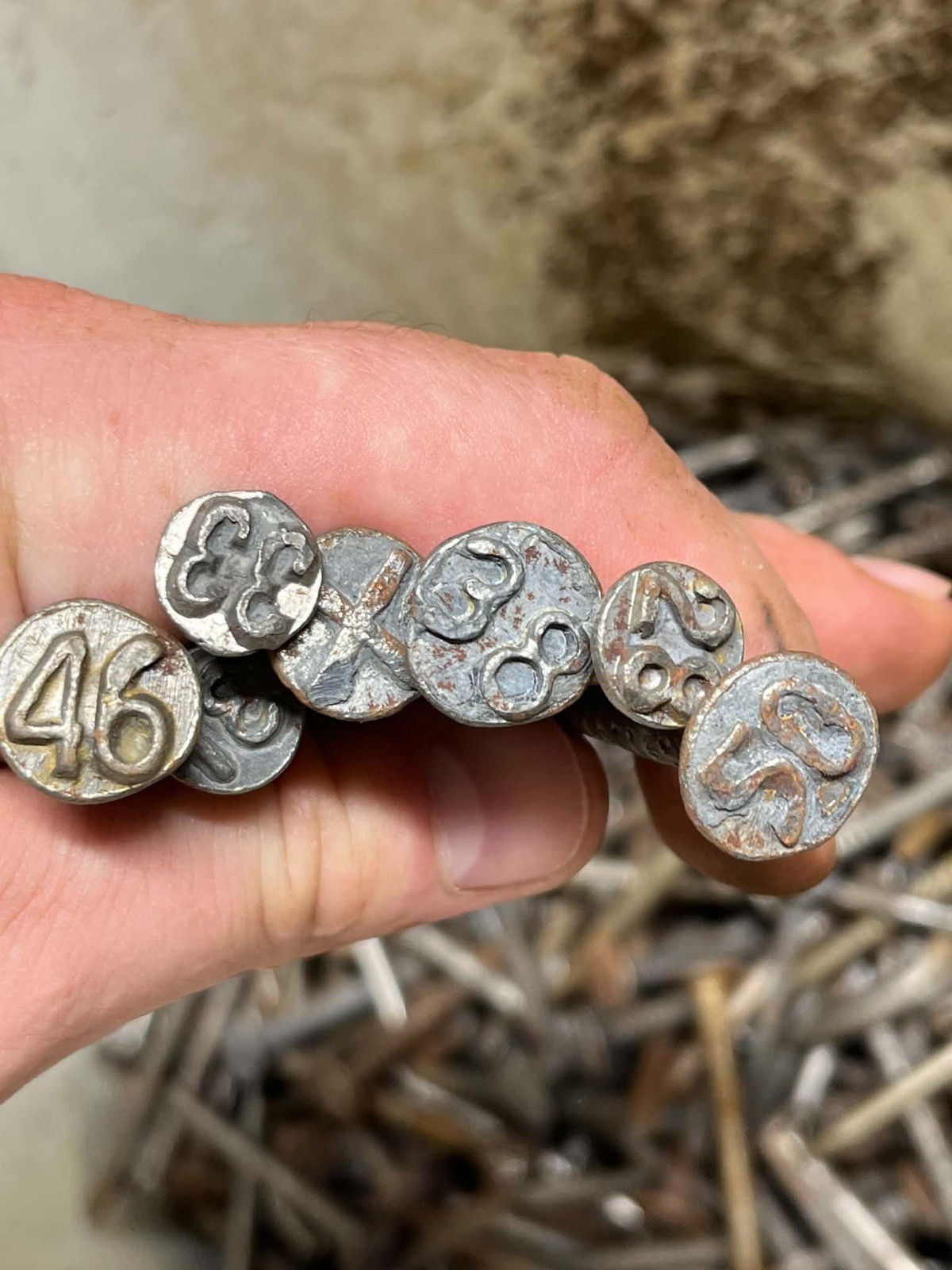Rail road date nails random dates 1lb lots