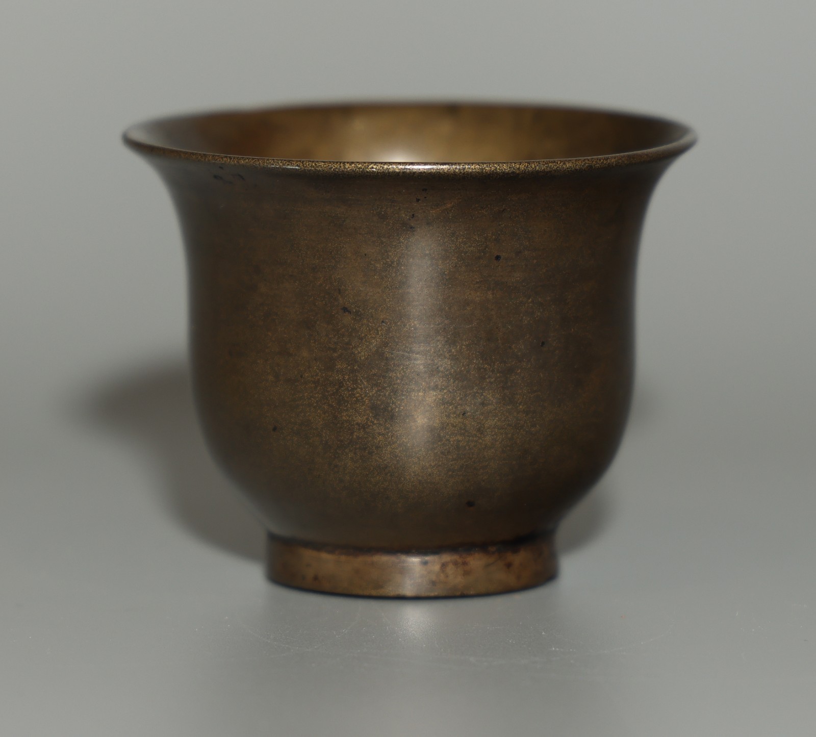 Rare Tibet 1500s Old Antique Buddhist  Zijin Lima Alloy Copper Offering Cup Bowl