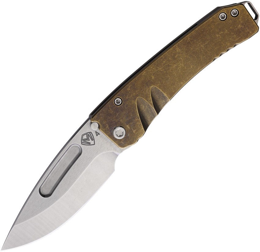 Medford Midi Marauder Framelock Brown Folding Knife 3.5in