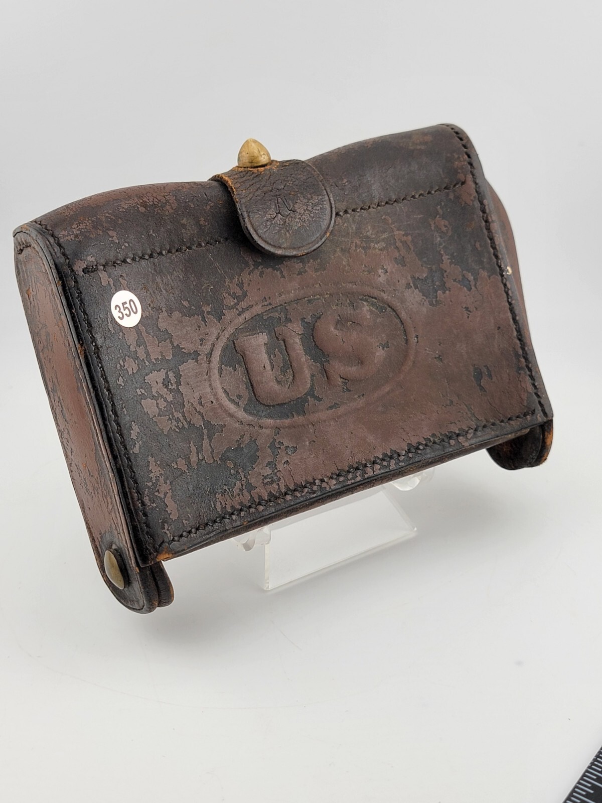 Rare Large Indian War US M1874 McKeever Cartridge Box-Rock Island Arsenal R.I.A.