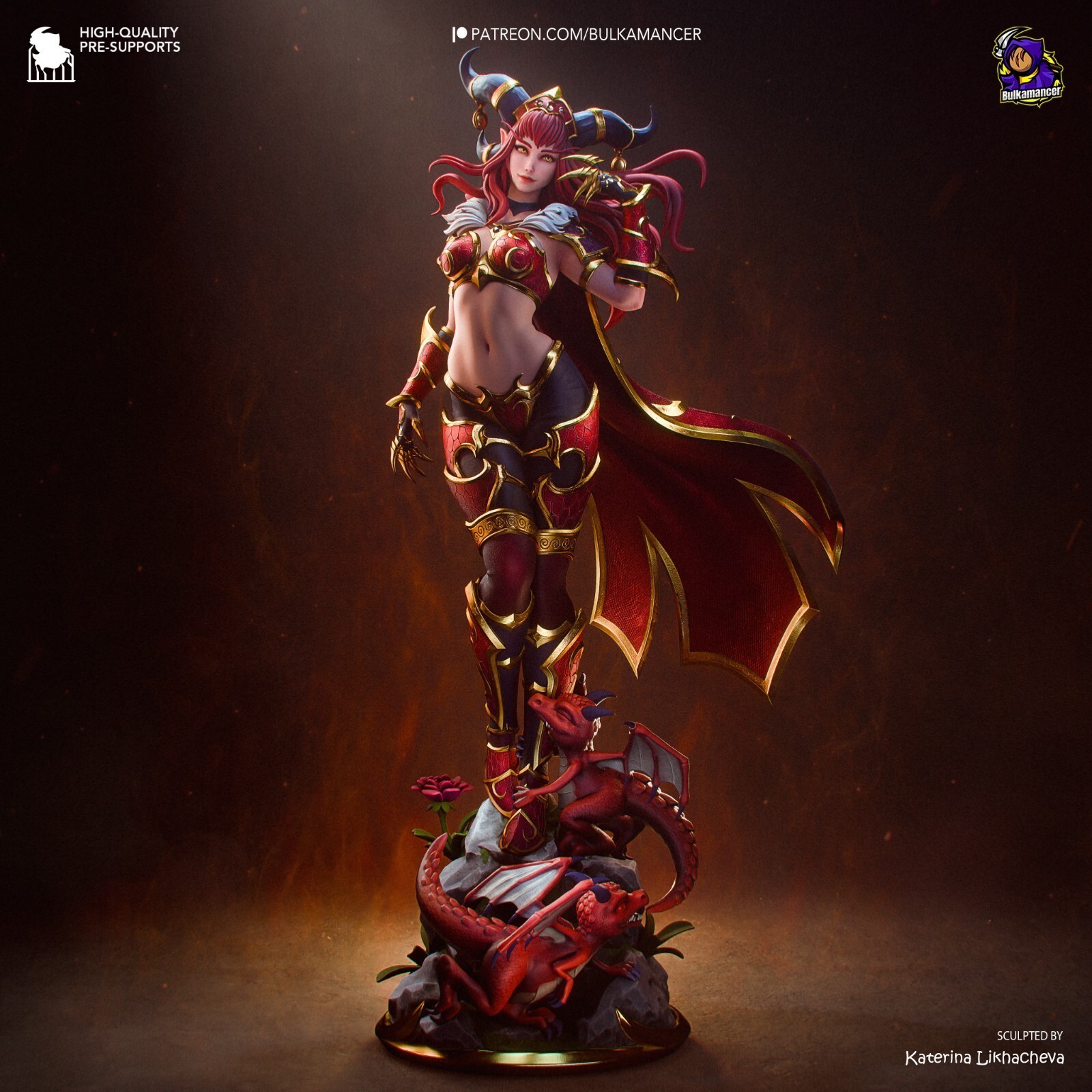 1:8 Alexstrasza World of Warcraft Fan Art UNPAINTED Resin Garage Kit