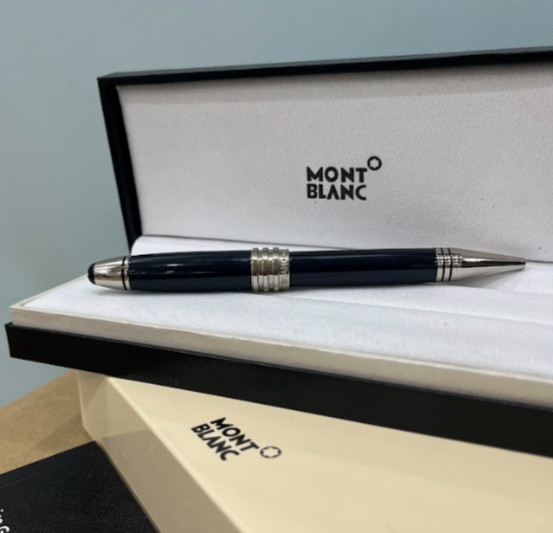 Montblanc John F Kennedy Black Burgundy Ballpoint Pen Collector Luxury NIB