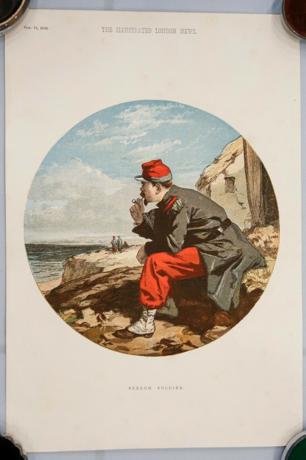 Illustrated London News 1856 French Soldier Print 11\