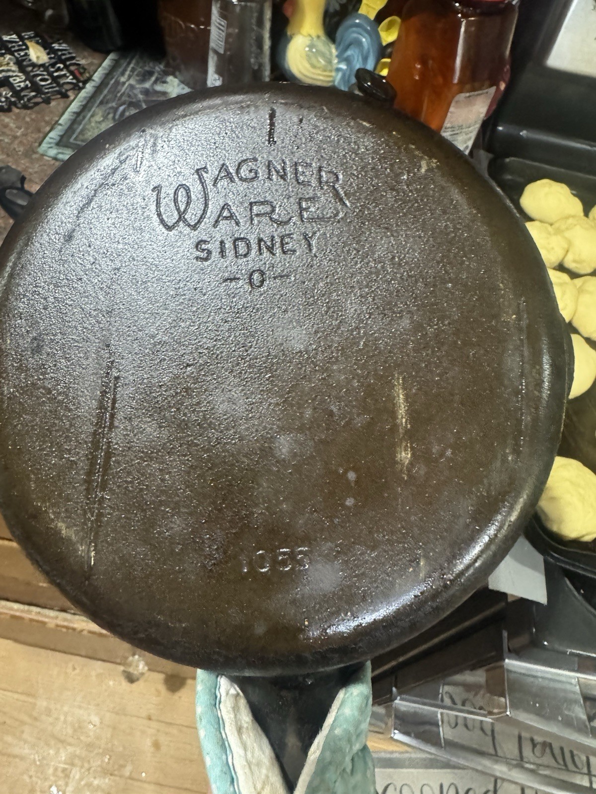 Vintage Antique Wagner Ware Sidney O Cast Iron Skillet 1055K #5 Extremely Rare Vintage Antique Wagner Ware Sidney O Cast Iron Skillet 1055K #5 Extremely Rare
