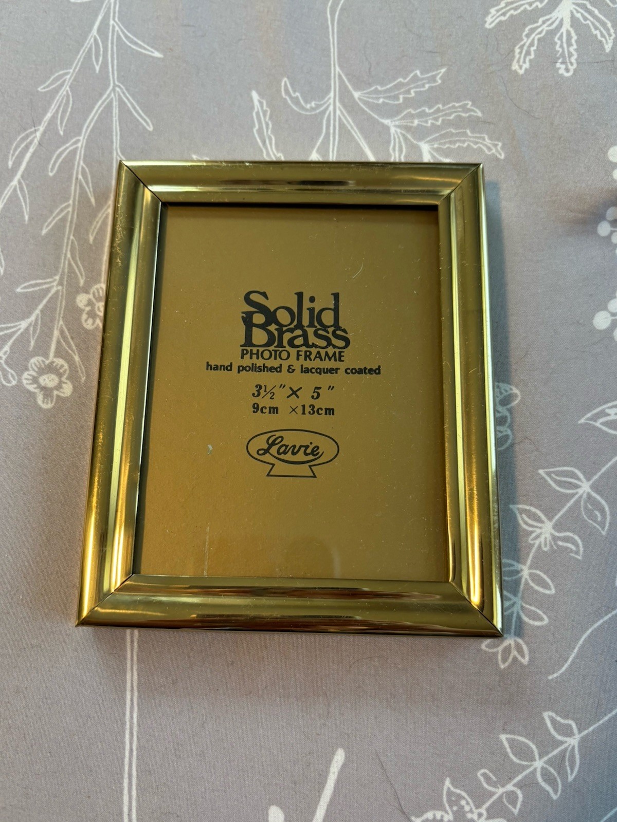 Vintage Lavie Solid Brass Frame 3.5”X 5” Korea