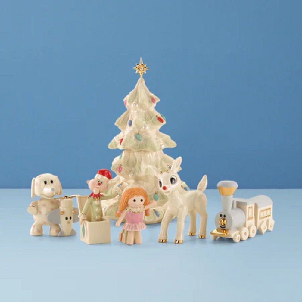 Rudolph Red Nosed Reindeer  Christmas Misfit Toys 6 Piece Figurine Set Lenox
