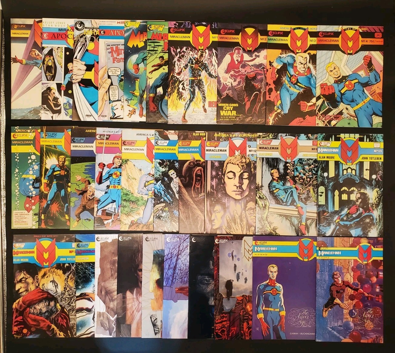 Miracleman #1-24 Eclipse + Apocryphs #1-3 + 3D Issue Alan Moore Gaiman