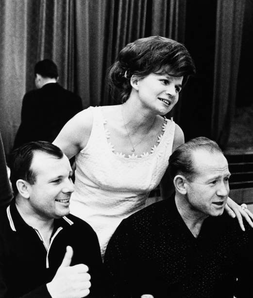 Youri Gagarin Alexey Leonov Valentina Tereshkova Of The Soviet Uni- Old Photo
